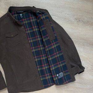Kuhl Brown Jacket with Plaid Lining